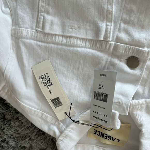 Authentic All White L’Agence Sara high rise cropped slim jeans size 29 - Picture 13 of 16
